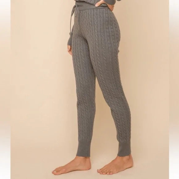 🆕Sweater Knit Pant Leggings Only Charcoal Gray S, M & L Available - Picture 3 of 4